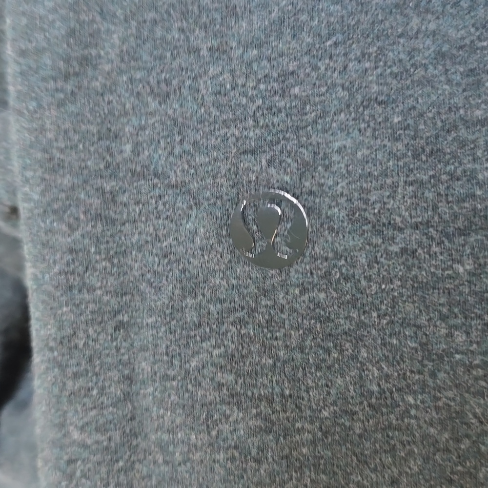 Lululemon Wunder Under Crop Roll Down Leggings Women's 10 Heathered Green Sz 8 - Picture 7 of 7